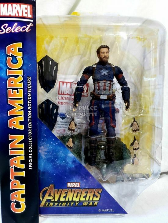 AVENGERS INFINITY WAR - CAPTAIN AMERICA MOVIE ACTION FIGURE - MARVEL SELECT